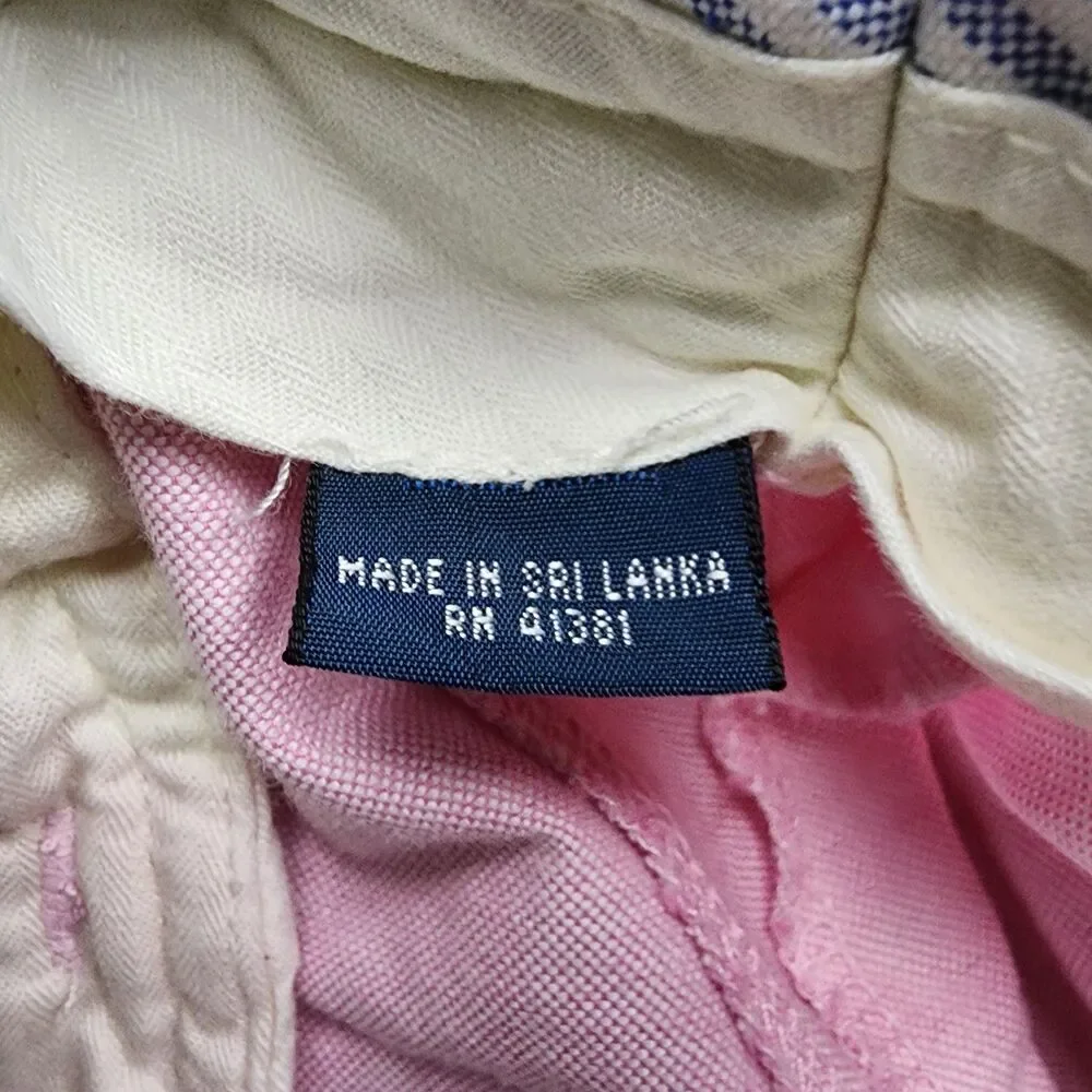 Polo Ralph Lauren Mens 36 Pink Shorts Pointer Embroidery Buckle Back Cotton Flaw